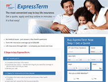 Tablet Screenshot of expresslifeins.com